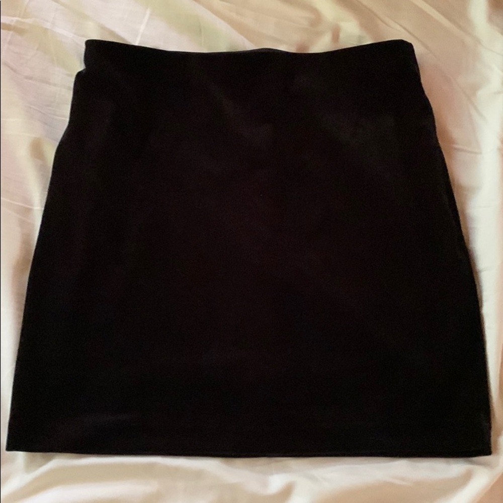 Velvet Miniskirt